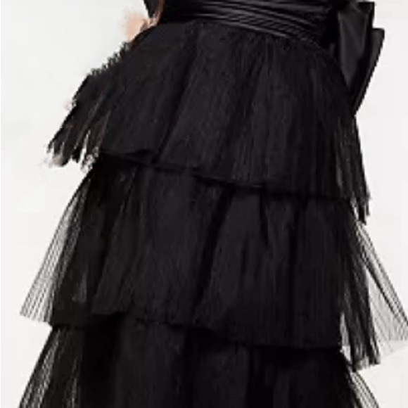 Betsey Johnson Black Tiered Midi Dress - Picture 5 of 6